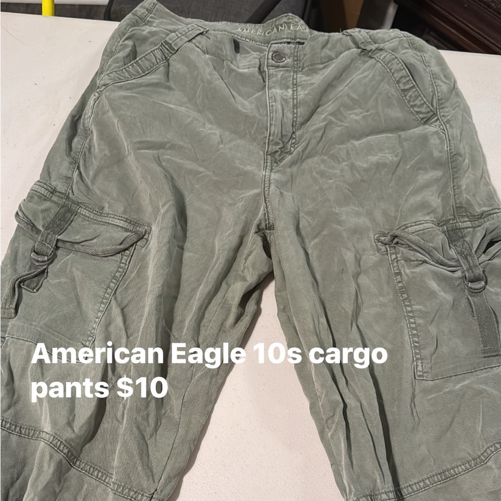 American Eagle Green Cargo Pants
